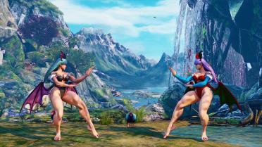 Chunli Morrigan Leg Bare