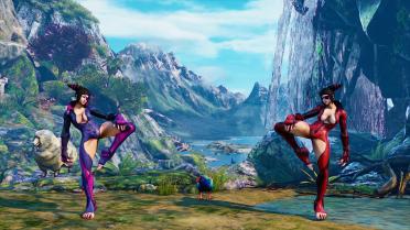 Juri Cleavage Patch Legs