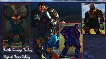 Cyborg Battle Damaged Techno-Organic Virus