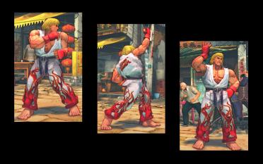 White & Red with Flames