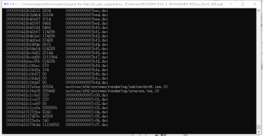 Resident Evil 2 remake PAK unpacking tool