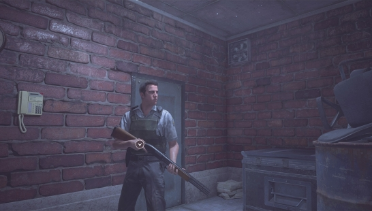 Chris: Wearing code-named Veronica clothing to replace Leon