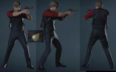 Leon suit red standard hair style