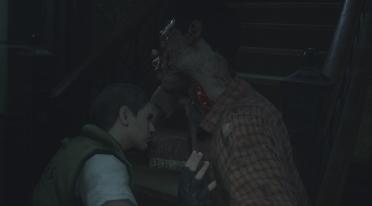 REmake - Chris Stars Over Leon Injured