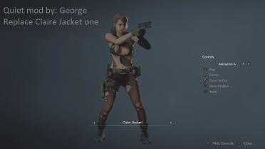 Metal Gear Quietly replaces Claire's default outfit
