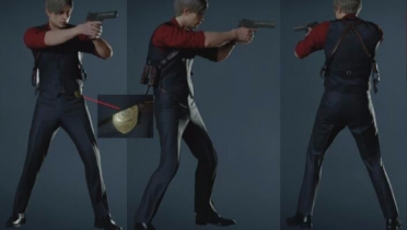 Leon suit red standard hair style