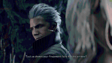 Dante's big back head (Vergil hairstyle)