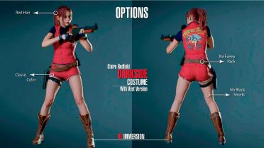 Claire Redfield Darkside Costume-Tank Top