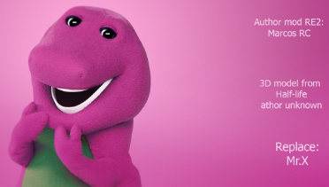 Barney the dinosaur replaces the tyrant