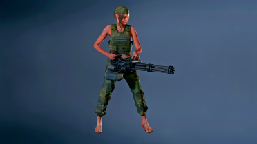 Barefoot Claire Corresponds to Military Uniform Mod