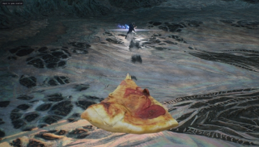 Pizza replaces Dante's red rose