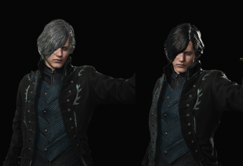 Virgil puts on V hairstyle