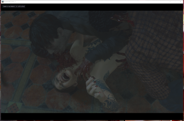 Claire Ripped Fishnet Stockings + Black Sandals + Full Body Tattoo MOD