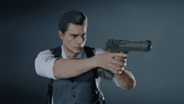 Leon Noir black hair