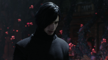 Robeless Kylo Ren's costume and V's lightsaber