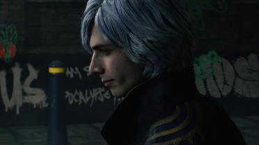 V's permanent gray hair