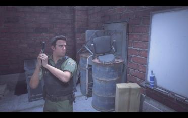 Chris: Wearing code-named Veronica clothing to replace Leon