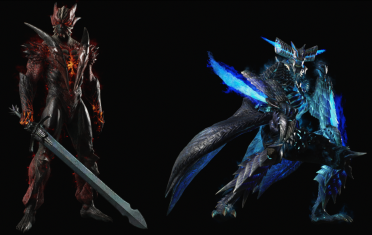 Wingless Dante and Tailless Vergil