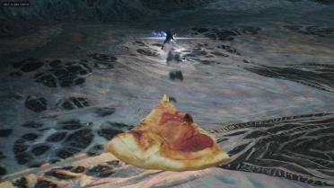 Pizza replaces Dante's red rose