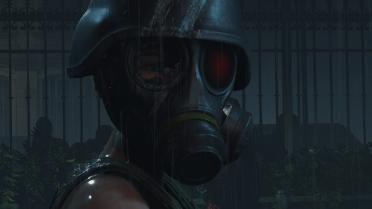 Claire military gas mask