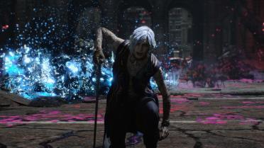 V's permanent gray hair