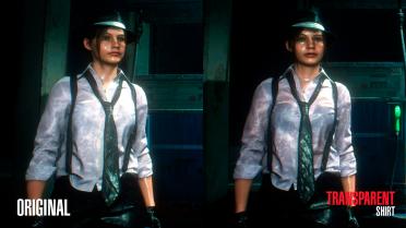 Claire Noir see-through shirt