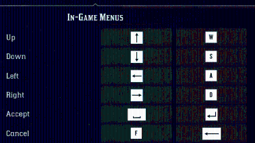 Better key bindings (with WASD in the game menu)