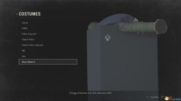 Xbox Series X Replace Sheriff DLC costume from Leon