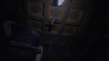 Black knife and black scabbard