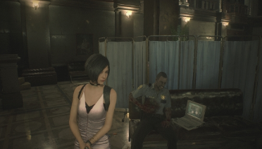 ADA white dress replaces Claire Mafia costume