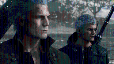 Dante's big back head (Vergil hairstyle)