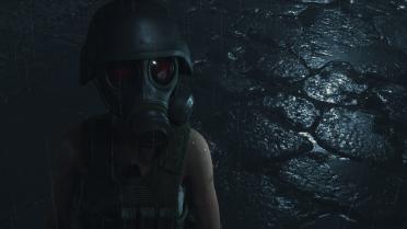 Claire military gas mask