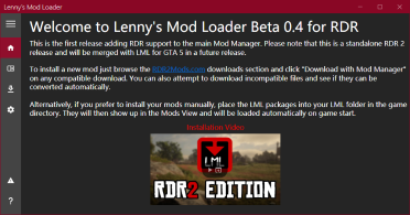 [LML] Red Dead Redemption 2 Lenny's Mod Manager (Lenny's Mod Loader)