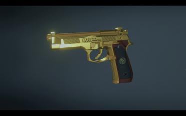 Various color changes of the samurai blade