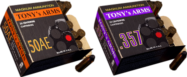 TONY's ARMS pistol ammunition reprint