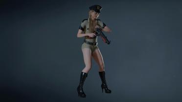 Claire Sexy Sheriff MODs with cap and without cap