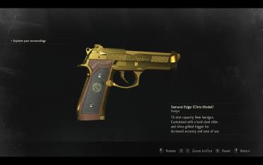 Various color changes of the samurai blade