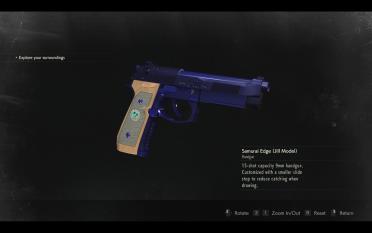 Various color changes of the samurai blade