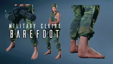 Barefoot Claire Corresponds to Military Uniform Mod