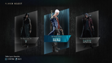DmC Donte in Selection Screen