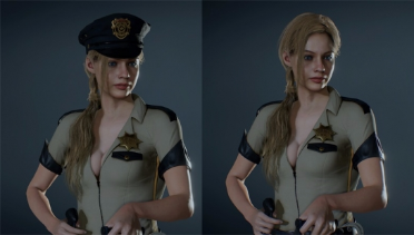 Claire Sexy Sheriff MODs with cap and without cap