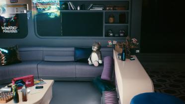 Soft toy in V's apartment