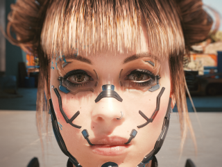 Subtle cyborg eyes