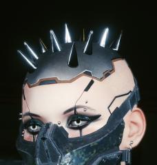 Metal spikes-hair-and metal caps for FemV