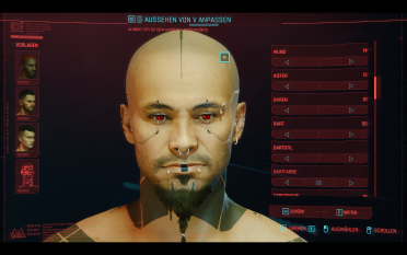 Face Blackwork Tattoo