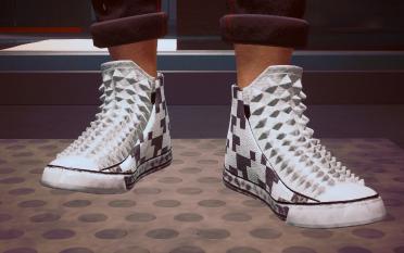 Men's V Pointed Toe Sneakers