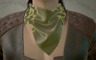 Men's V neck scarf