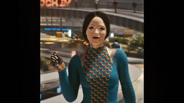 Chopstick bun hairstyle