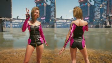 Full swimsuit, no tailoring