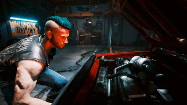 V hairstyle-shaved ponytail